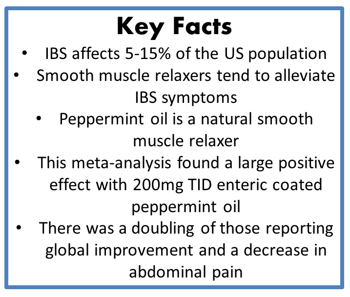 peppermint oil benefits ibs